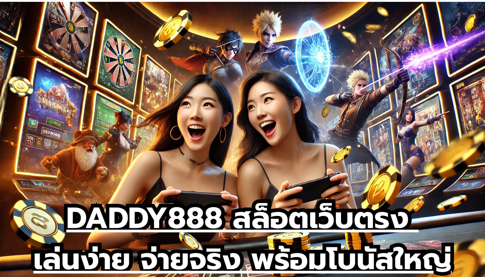 DADDY888 สล็อตเว็บตรง เล่นง่าย จ่ายจริง พร้อมโบนัสใหญ่